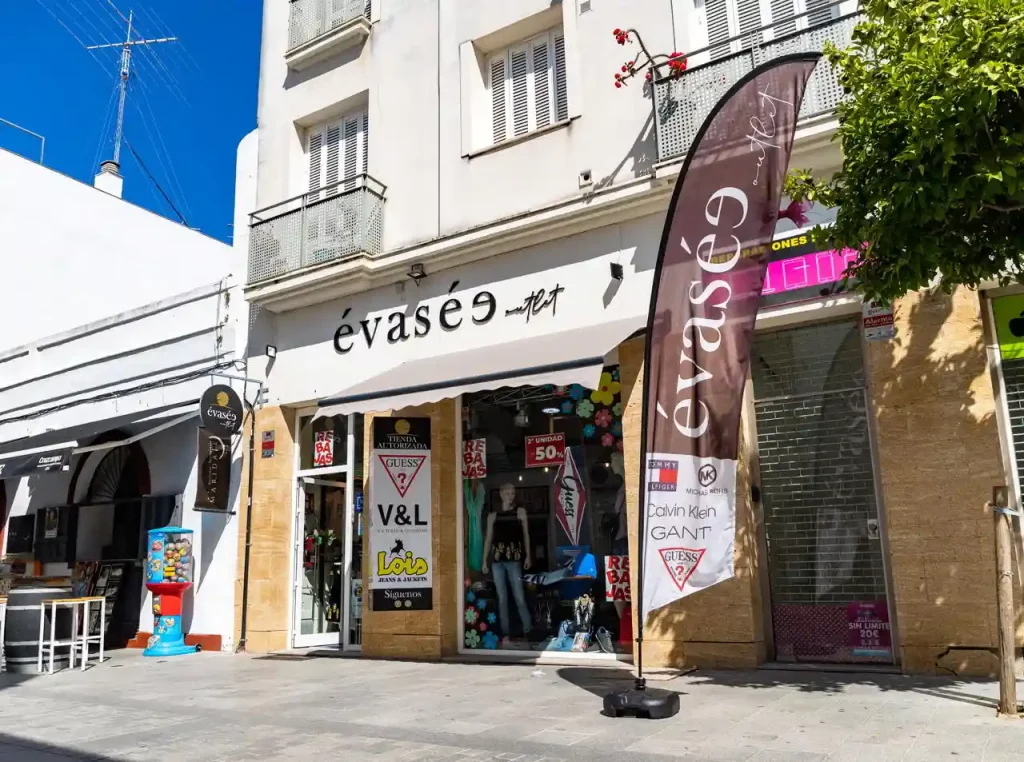Tienda Évasée en el exterior