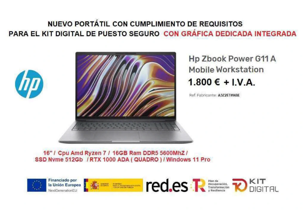 ordenadores incluidos en el Kit Digital