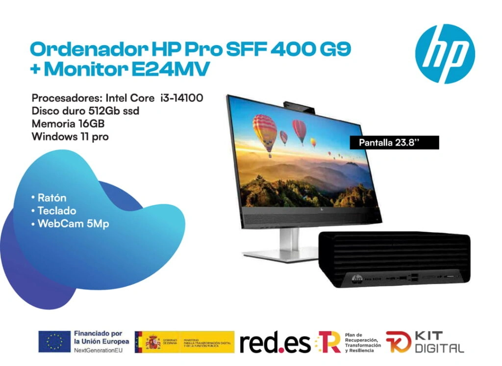 ordenadores incluidos en el Kit Digital