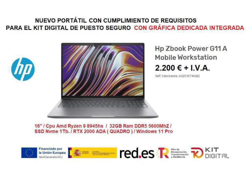 ordenadores incluidos en el Kit Digital