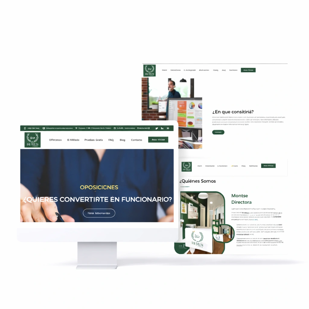 Preparación para oposiciones mockup