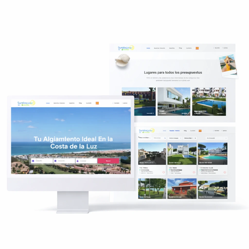 Sitio web de alojamiento en Costa de la Luz
