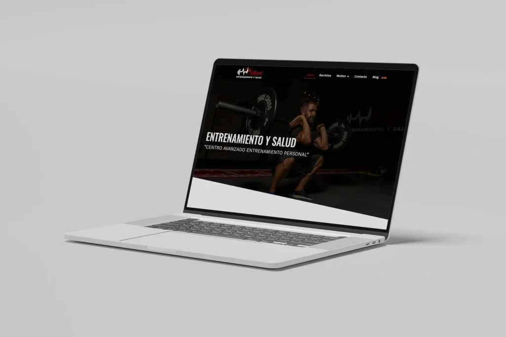 portada página web motion - entrenamiento y salud
