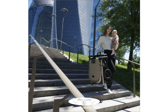 transportar carrito plegable de manera cómoda