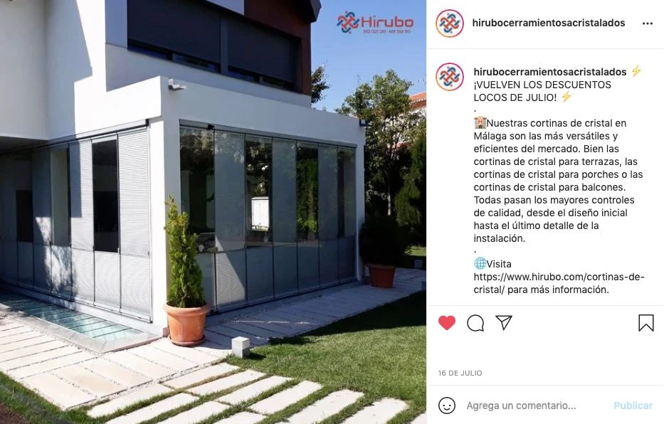 Publicación 3 feed Hirubo redes sociales