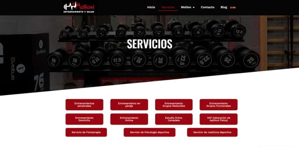 servicios web motion