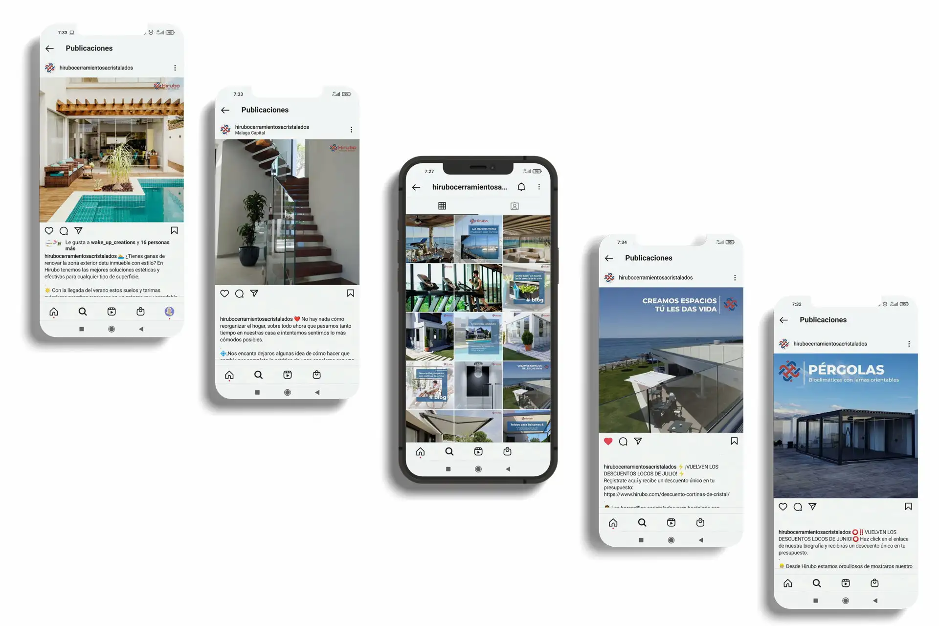 Visionado redes sociales Hirubo