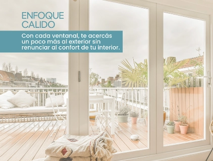 imagen de vistas de ventanal de una casa Marketing para cerramientos de cristal Vitraiia