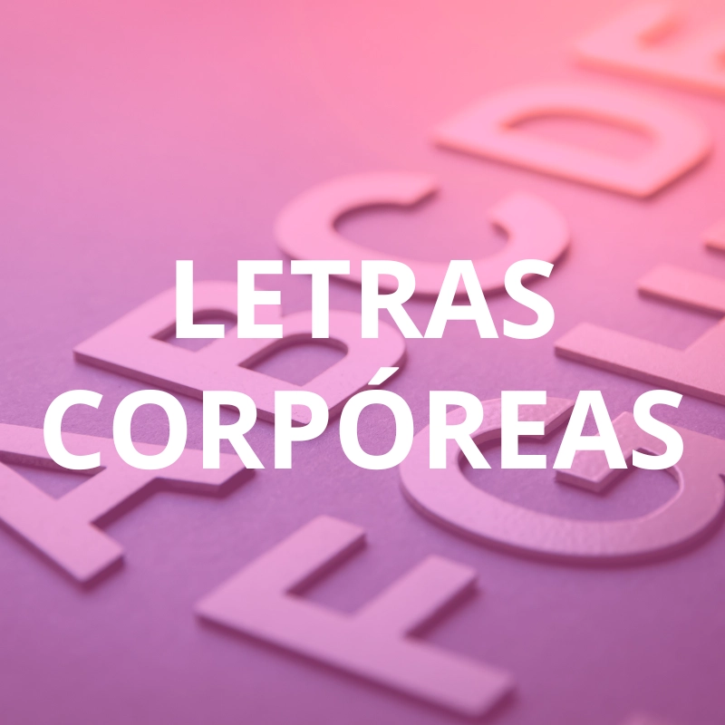 Letras corpóreas Publicidad exterior e impresión servicios
