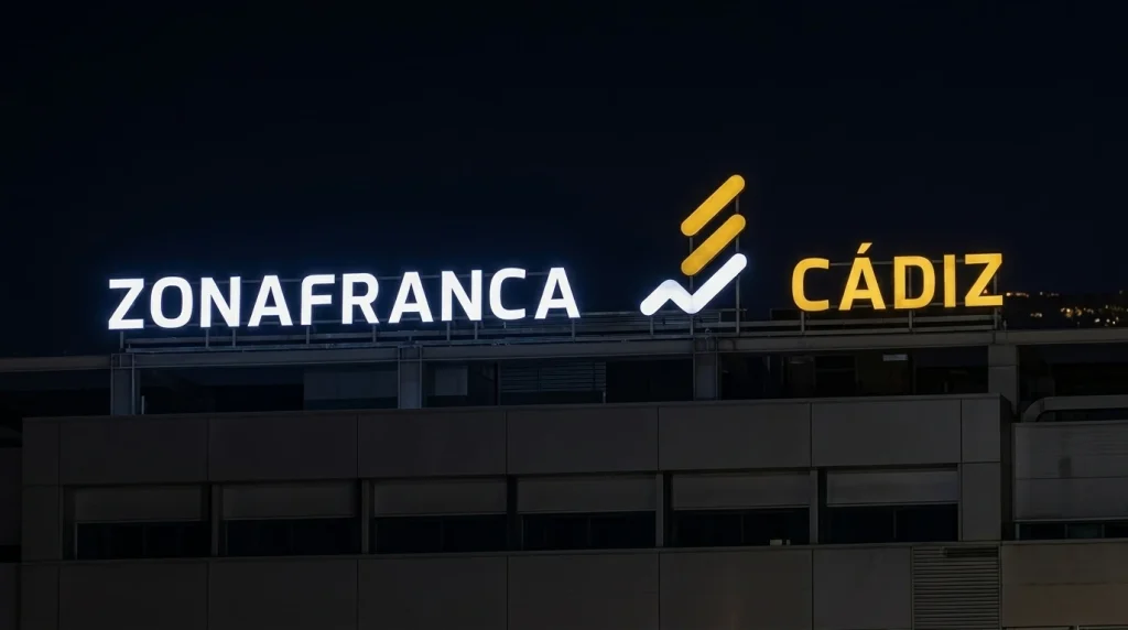 letras luminosas zona franca Rótulos luminosos Publicidad exterior e Impresión